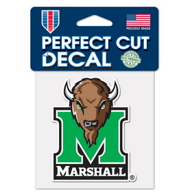 Marshall Thundering Herd Decal 4x4 Perfect Cut Color