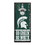 Michigan State Spartans Sign Wood 5x11 Bottle Opener