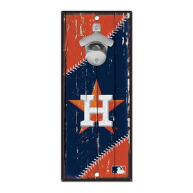 Houston Astros Sign Wood 5x11 Bottle Opener