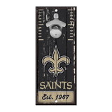 New Orleans Saints Sign Wood 5x11 Bottle Opener