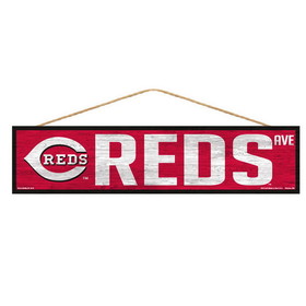 Cincinnati Reds Sign 4x17 Wood Avenue Design