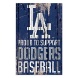 Los Angeles Dodgers Sign 11x17 Wood Proud to Support Design