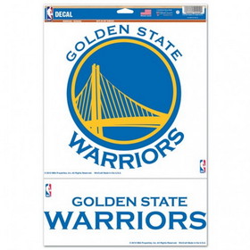 Golden State Warriors Decal 11x17 Multi Use 2 Decals