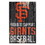 San Francisco Giants Sign 11x17 Wood Proud to Support Design