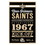 New Orleans Saints Sign 11x17 Wood Established Design