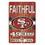 San Francisco 49ers Sign 11x17 Wood Slogan Design