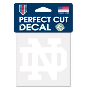 Notre Dame Fighting Irish Decal 4x4 Perfect Cut White