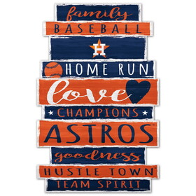 Wincraft Houston Astros Sign 11x17 Wood Family Word