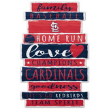 St. Louis Cardinals Sign 11x17 Wood Established Design