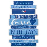 WinCraft Toronto Blue Jays Sign 11x17 Wood Family Word Design