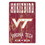 Virginia Tech Hokies Sign 11x17 Wood Slogan Design