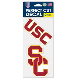 USC Trojans Decal Die Cut Set of 2