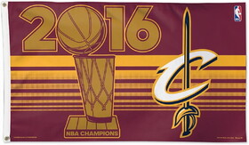 WinCraft Cleveland Cavaliers Flag 3x5 Deluxe Style Celebration w/o Players 2016 Champions Design