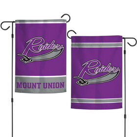 Mount Union Purple Raiders Flag 12X18 Garden Style