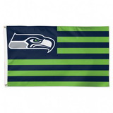 Seattle Seahawks Flag 3x5 Deluxe Americana Design