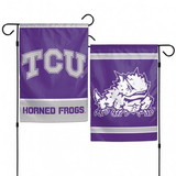 TCU Horned Frogs Flag 12x18 Garden Style 2 Sided