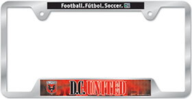 DC United License Plate Frame Metal