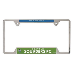 Seattle Sounders License Plate Frame Metal