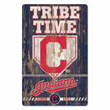 Cleveland Indians Sign 11x17 Wood Slogan Design