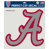 Alabama Crimson Tide??Decal 8x8 Perfect Cut Color Houndstooth Design