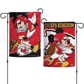 Kansas City Chiefs Flag 12x18 Garden Style 2 Sided Disney