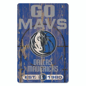 Dallas Mavericks?? Sign 11x17 Wood Slogan Design