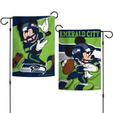 Seattle Seahawks Flag 12x18 Garden Style 2 Sided Disney
