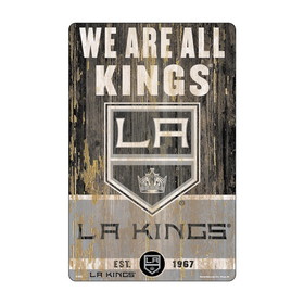Los Angeles Kings Sign 11x17 Wood Slogan Design