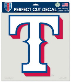 Texas Rangers Decal 8x8 Die Cut Color