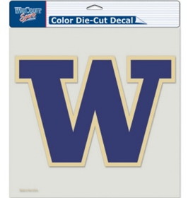Washington Huskies Decal 8x8 Die Cut Color