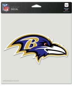 Baltimore Ravens Decal 8x8 Die Cut Color