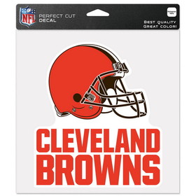 Cleveland Browns Decal 8x8 Die Cut Color
