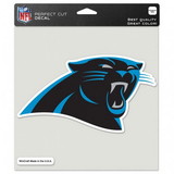 Carolina Panthers Decal 8x8 Die Cut Color