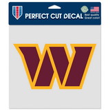 Washington Commanders Decal 8x8 Perfect Cut Color