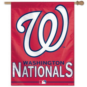 Washington Nationals Banner 28x40 Vertical Alternate Design