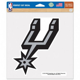 San Antonio Spurs Decal 8x8 Die Cut Color