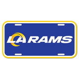 Los Angeles Rams License Plate Plastic