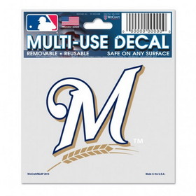 Milwaukee Brewers Decal 3x4 Multi Use