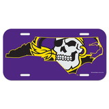 East Carolina Pirates License Plate Plastic Pirate State Logo Design