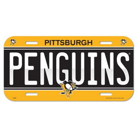 Pittsburgh Penguins License Plate Plastic