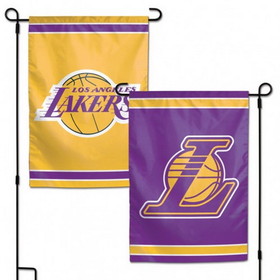 Los Angeles Lakers Flag 12x18 Garden Style 2 Sided