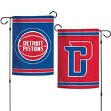 Detroit Pistons Flag 12x18 Garden Style 2 Sided