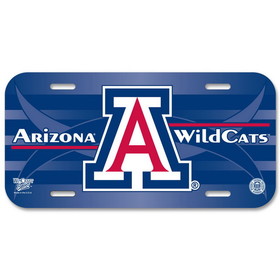 Arizona Wildcats License Plate Plastic