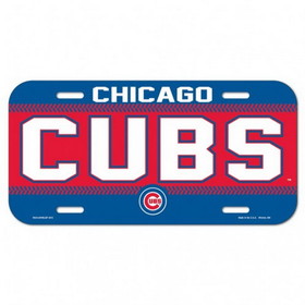 Chicago Cubs License Plate Plastic