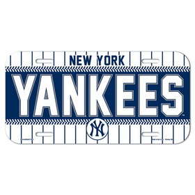 New York Yankees License Plate Plastic