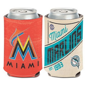 Miami Marlins Can Cooler Vintage Design