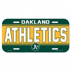 Oakland Athletics Plastic License Plate