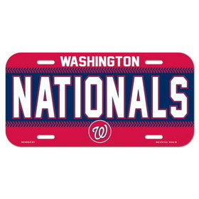 Washington Nationals License Plate Plastic