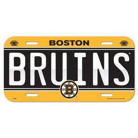 Boston Bruins License Plate Plastic