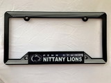 Penn State Nittany Lions License Plate Frame Plastic Black